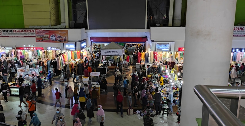 Sempat Penuh Sesak, Pasar Blok B Tanah Abang Kini Cenderung Sepi.(Foto: MNC Media)