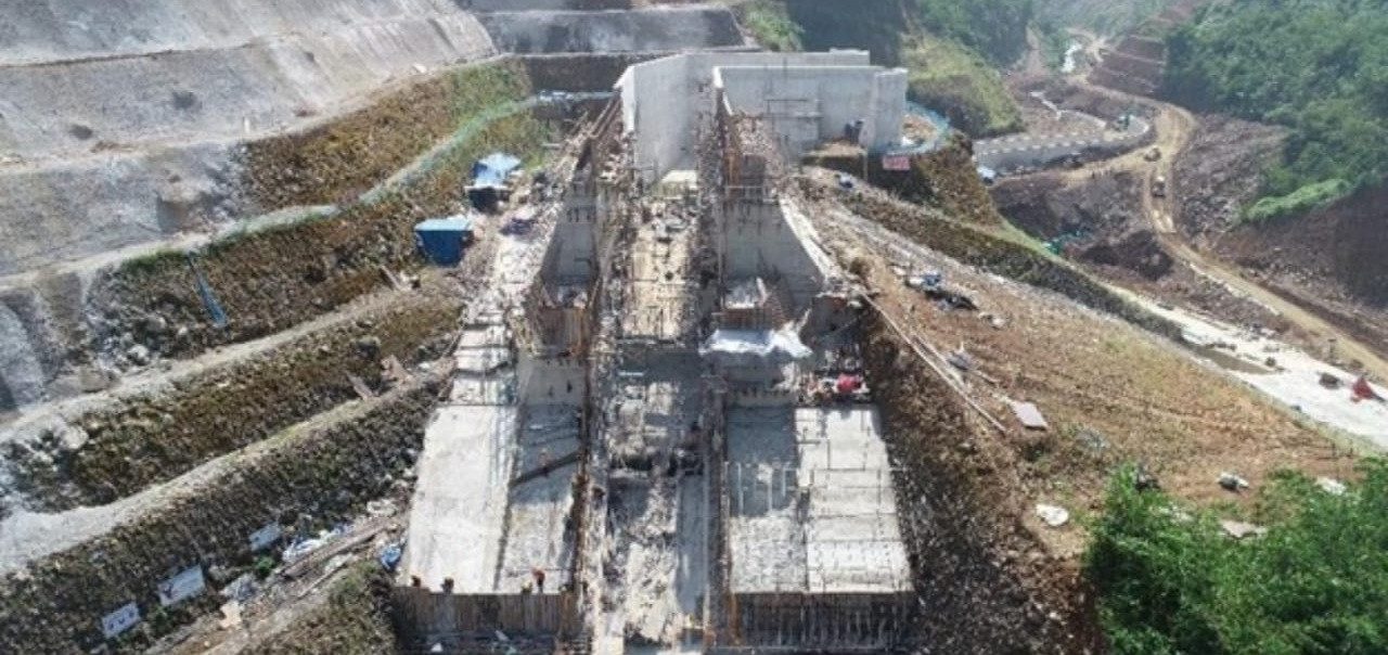 Rampung Juli 2021, Bendungan Ciawi Digunakan untuk Pengendalian Banjir Jakarta. (Foto : Setkab)