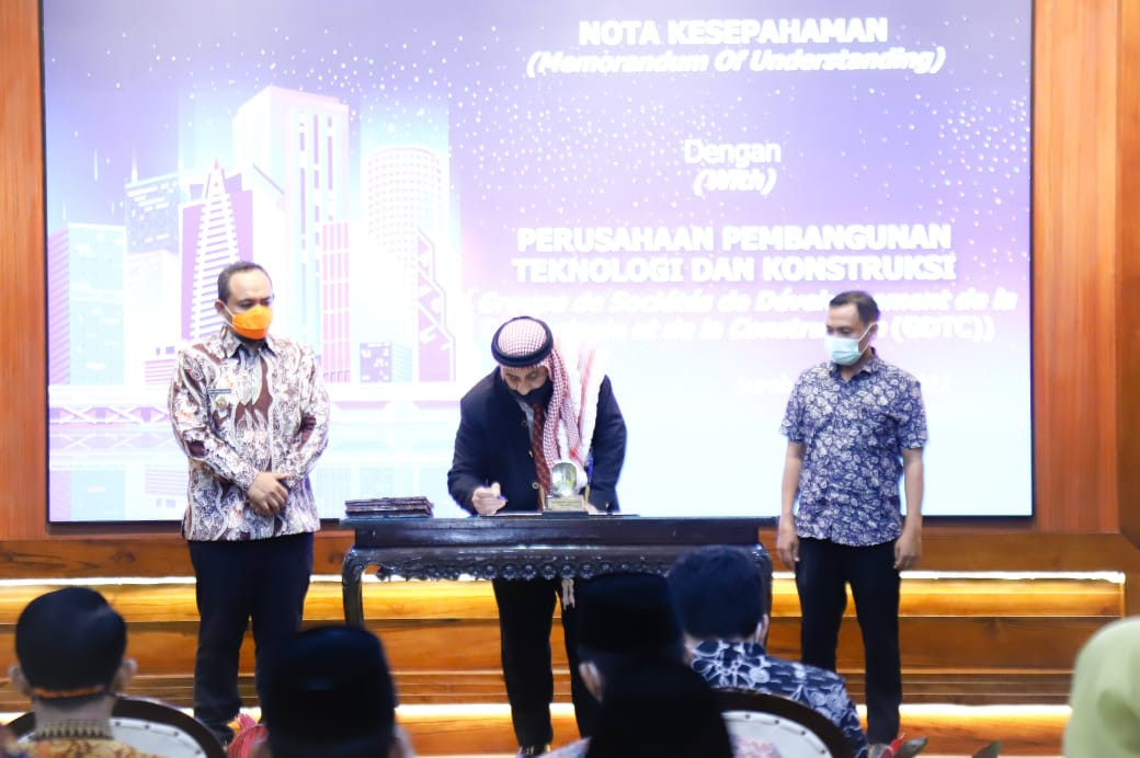 Garap Tujuh Proyek, Pemprov Jatim Teken MoU Rp8,59 T dengan GTDC Maroko. (Foto : MNC Media)