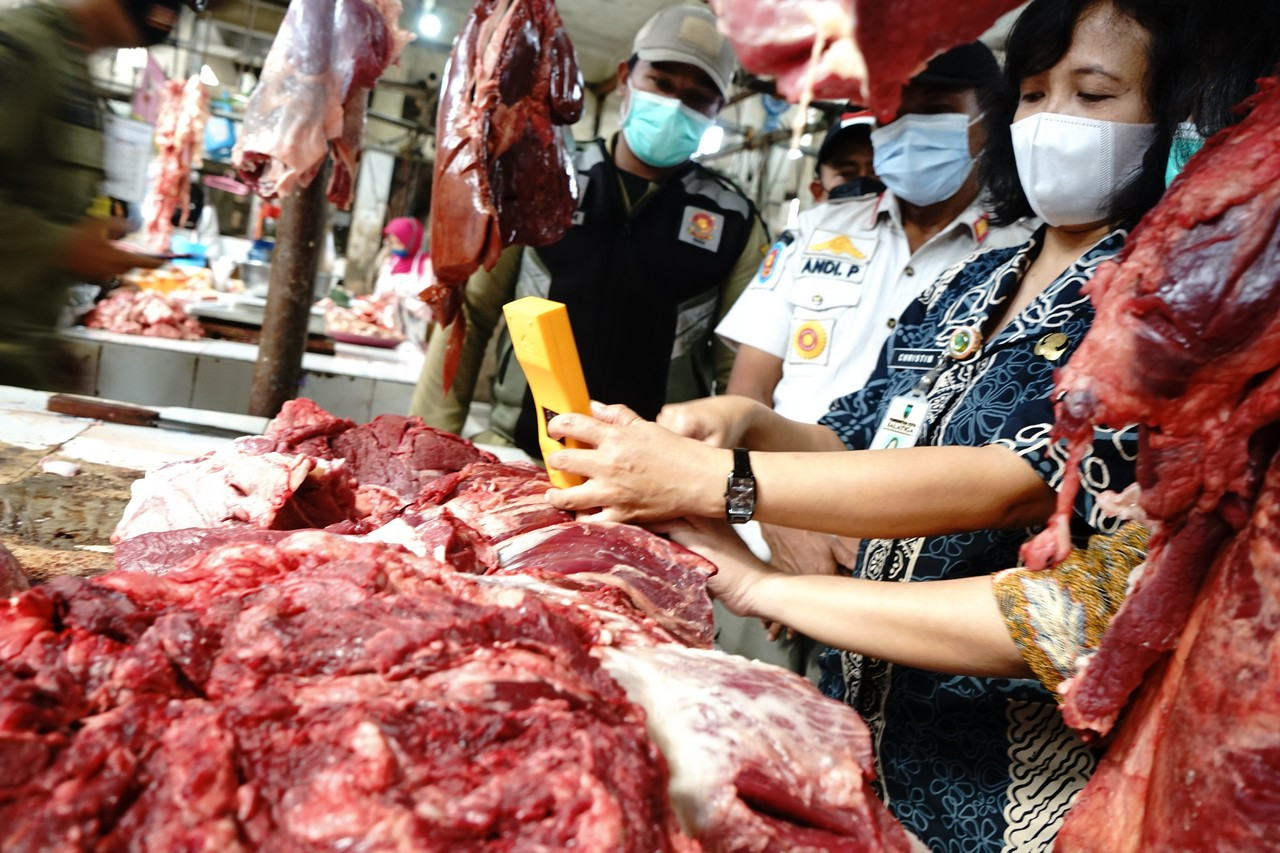 Harga Daging Sapi di Salatiga Naik Rp20 Ribu per Kilogram. (Foto: MNC Media)