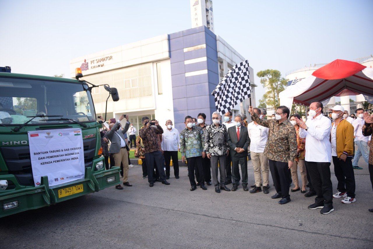 Duta Besar India Apresiasi Bantuan 3.400 Tabung Oksigen dari Indonesia (FOTO: MNC Media)