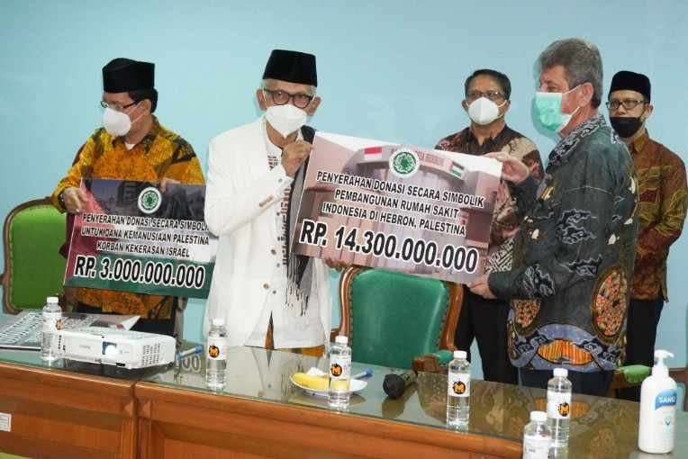 MUI Salurkan Donasi Rp23,3 Miliar untuk Warga Palestina (FOTO: MNC Media)