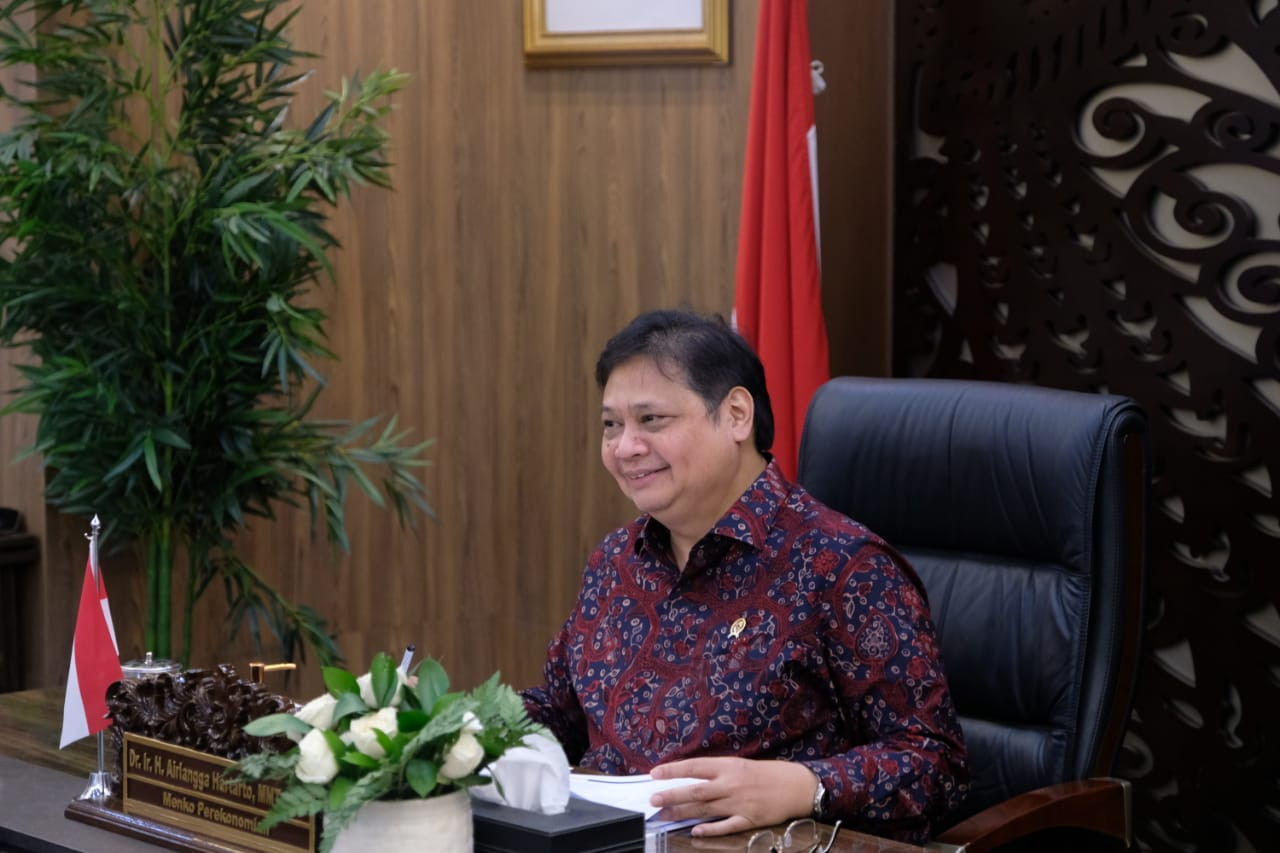 Tok! Jokowi Tunjuk Menko Airlangga Pimpin Sherpa Track G20. (Foto: MNC Media)