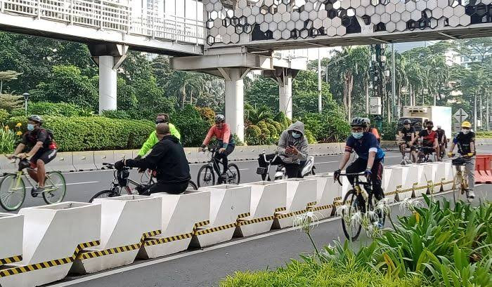 Anies Berharap Pusat Perbelanjaan hingga Perkantoran Sediakan Tempat Parkir Sepeda (FOTO:MNC Media)