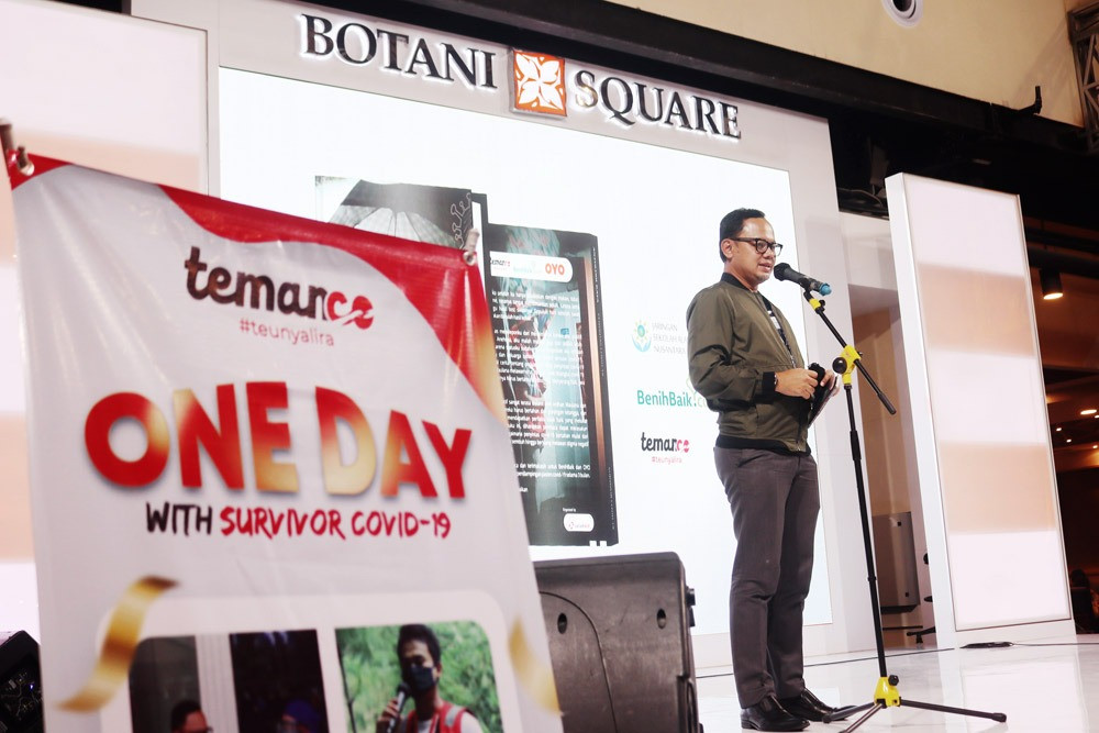 Wali Kota Bogor, Bima Arya kembali berbagi pengalamannya menjadi seorang penyintas di acara One Day With Survivor Covid-19. (Foto: MNC Media)