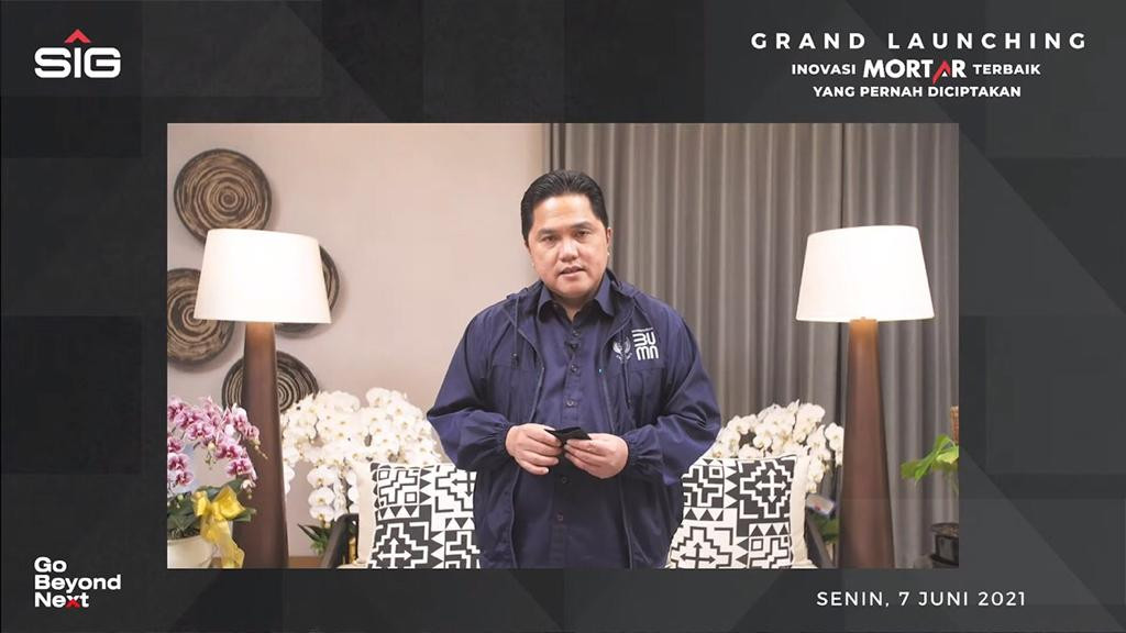 Erick Yakini SMGR Jadi BUMN Penyedia Bahan Bangunan Terbesar, Ini Alasannya. (Foto: MNC Media)
