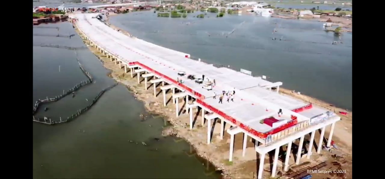 Tinjau Tol Semarang-Demak, Jokowi: Kurangi Macet dan Penahan Banjir Rob (FOTO: MNC Media)