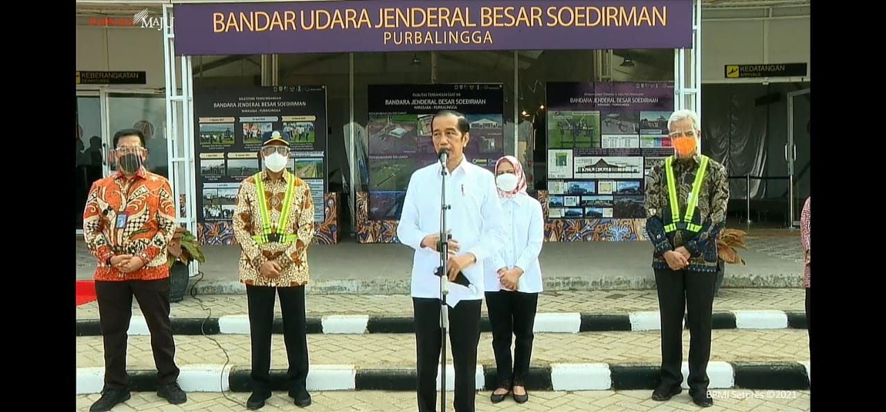 Jokowi Senang Bandara Soedirman di Purbalingga Sudah Beroperasi (FOTO: MNC Media)