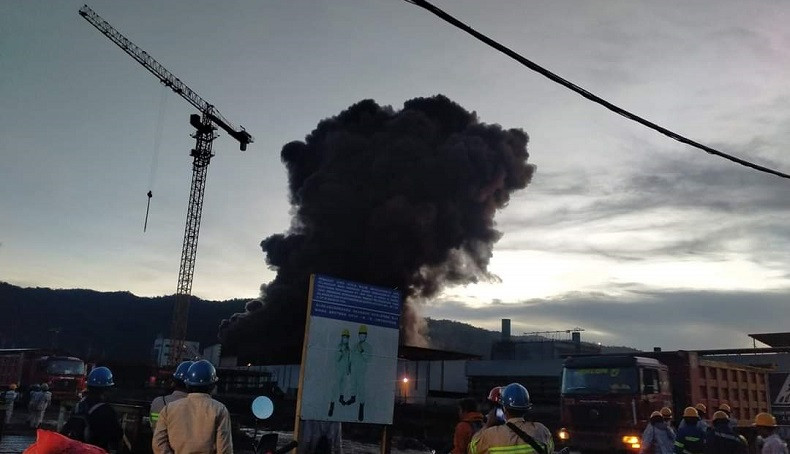 Proyek Smelter Terbakar, Manajemen IWIP Gelar Evakuasi Medis dan Investigasi. (Foto: MNC Media)