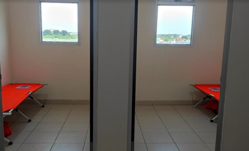 Rusun Nagrak digunakan khusus untuk pasien Covid-19 dengan gejala ringan.  (Foto: MNC Media)