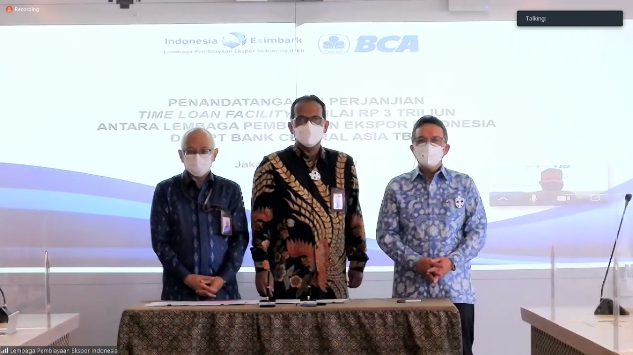 Akselerasi Ekspor, BCA Gandeng LPEI Jalin Kerja Sama Pendanaan Rp3 Triliun (FOTO:MNC Media)