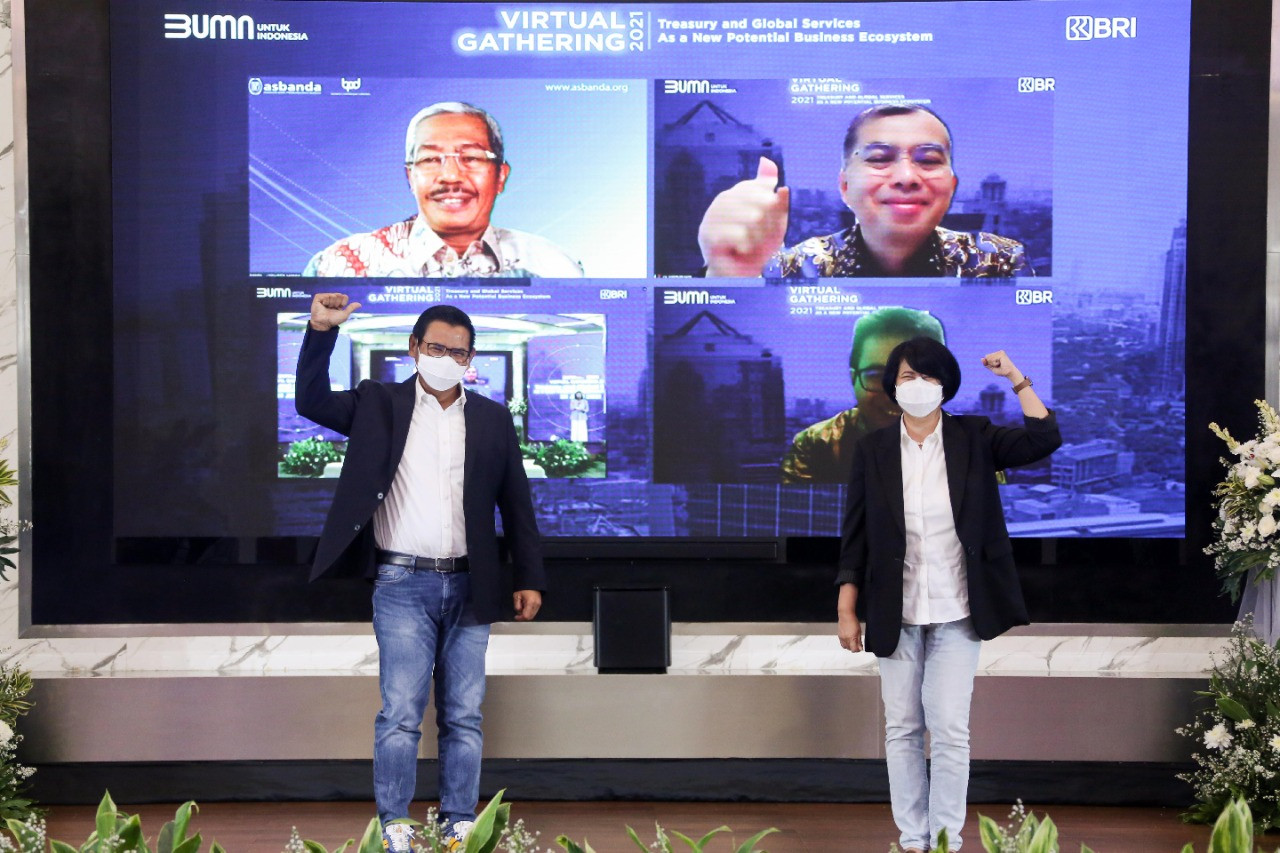 Gandeng Bank Domestik dan BPD, BRI Kembangkan Bisnis Treasury & Global Services (FOTO:MNC Media)