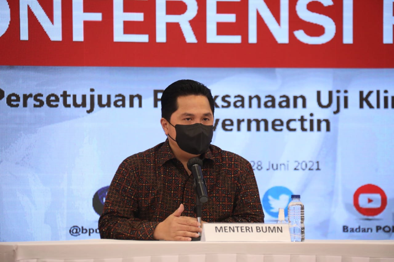 Erick Pastikan Rakyat Bisa Dapatkan Obat Terapi Covid-19 dengan Harga Terjangkau. (Foto: MNC Media)