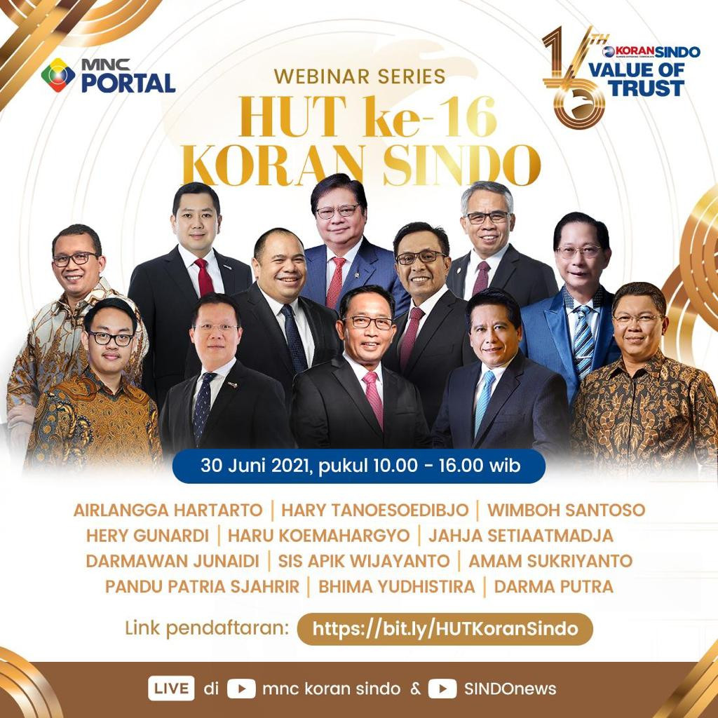 Ikuti Webinar Koran Sindo HUT ke-16: Tren Bank Digital & Geliat UMKM Go International. (Foto: MNC Media)