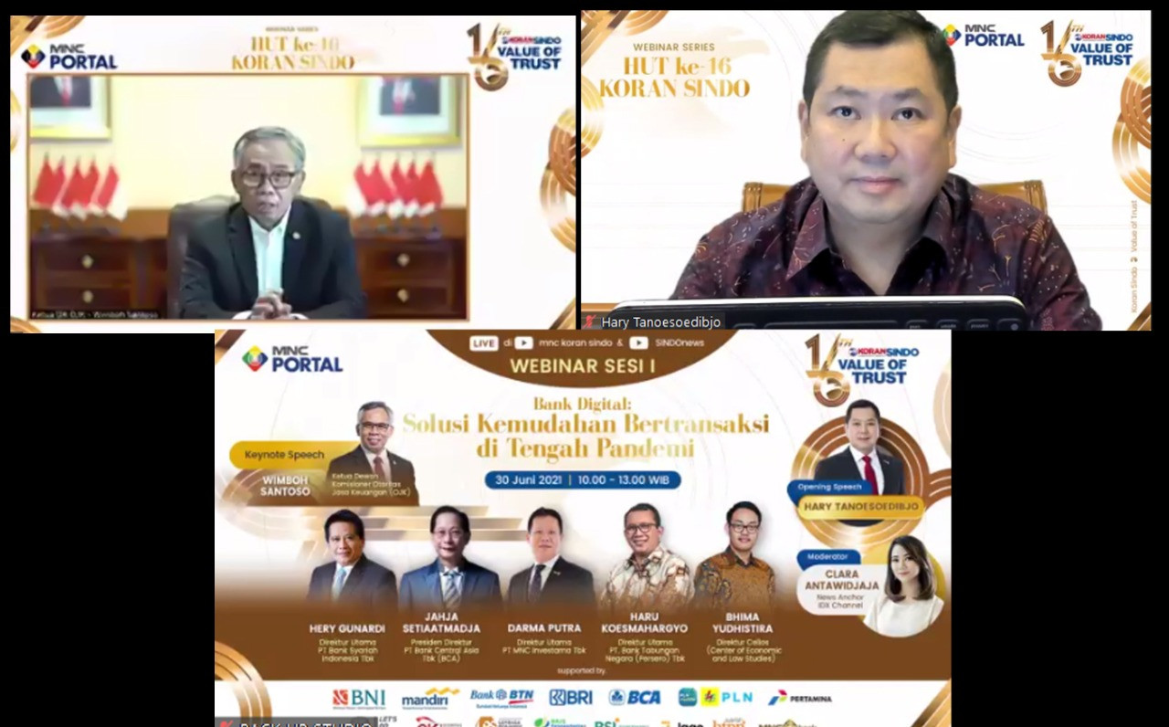 Hary Tanoesoedibjo: Digital Banking Satu Hal yang Mendobrak Dunia Keuangan. (Foto: MNC Media)