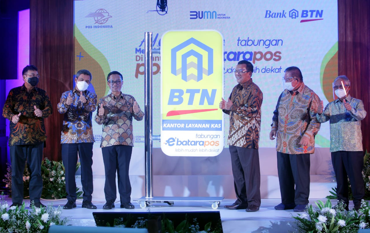 Tingkatkan Inklusi Keuangan, BTN Gandeng Pos Indonesia Luncurkan Tabungan e'BataraPos. (Foto: MNC Media)