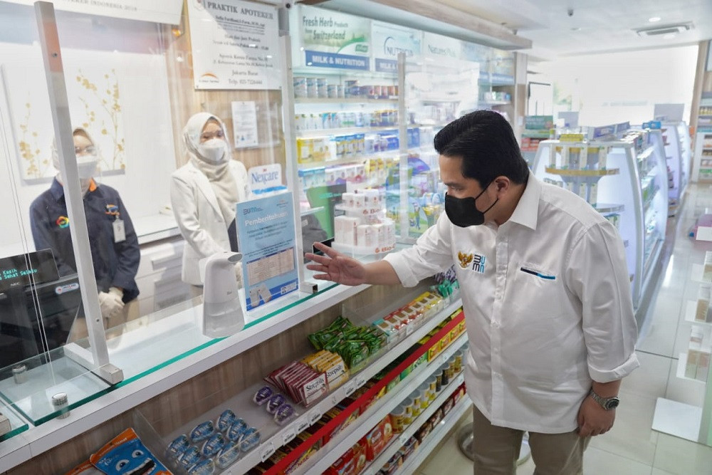 Erick Thohir Minta BUMN Farmasi Genjot Produksi Ivermectin Dua Kali Lipat (FOTO: MNC Media)