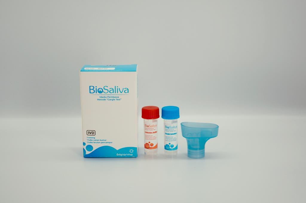 PT Bio Farma menargetkan akan memproduksi 500.000 kit tes PCR kumur Bio Saliva hingga akhir tahun 2021. (Foto: MNC Media)