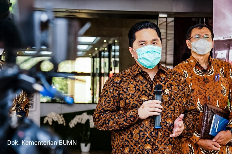 Erick dan Bahlil Berkolaborasi Sinergikan Bisnis BUMN dan UMKM. (Foto: MNC Media)