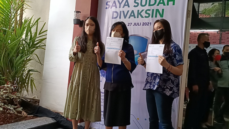 Angela Tanoesoedibjo Dukung Program Vaksinasi Demi Atasi Covid-19. (Foto: MNC Media)