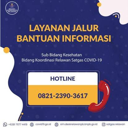 BKR Satgas Luncurkan Hotline Layanan Jalur Bantuan Informasi Covid-19Â  (Dok.MNC Media)