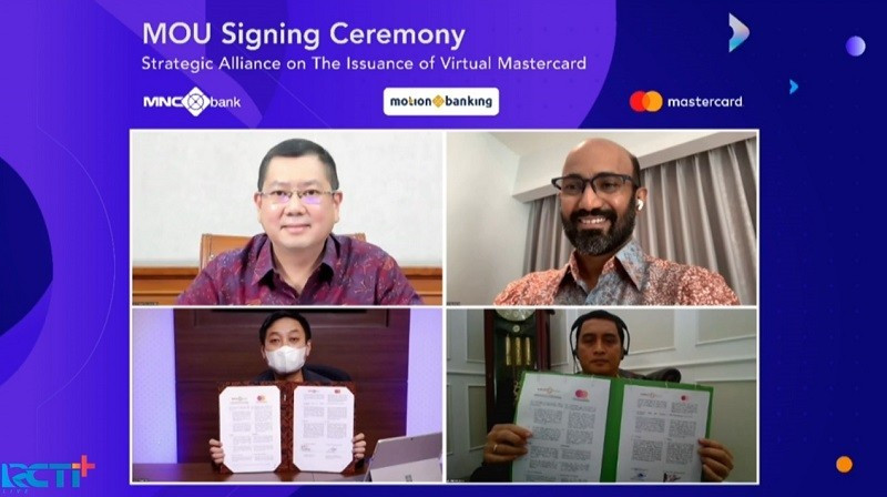 MotionBanking dan Mastercard Resmi Kolaborasi Hadirkan Kartu Kredit Virtual. (Foto: MNC Media)
