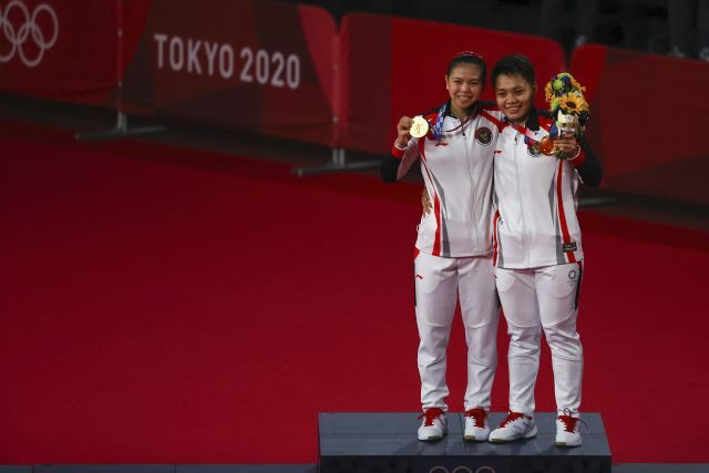 Sabet Emas, Greysia dan Apriyani Akan Dapat Hadiah Jalan-jalan dari Sandiaga Uno. (Foto: MNC Media)