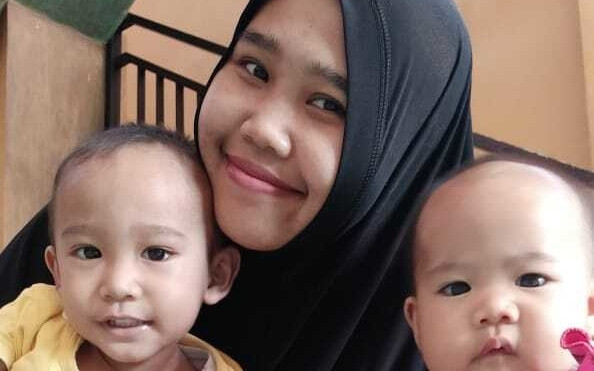 Jadi Korban PHK, Wanita Beranak Dua Ini Senang Ada Subsidi Gaji Rp1 Juta. (Foto: MNC Media)