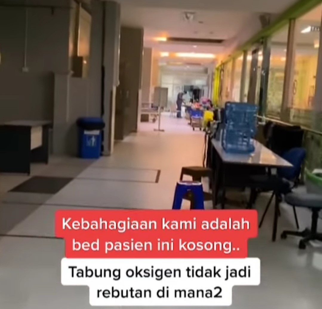 Sebuah video viral di media sosial perihal kondisi rumah sakit yang saat ini kosong akibat menurunnya kasus Covid-19. (Foto: Instagram Yusuf Mansur)