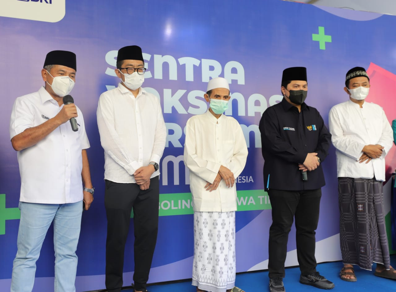 Kunjungi Jatim, Erick Dorong Percepatan Vaksinasi hingga Pemberdayaan UMKM (FOTO:MNC Media)