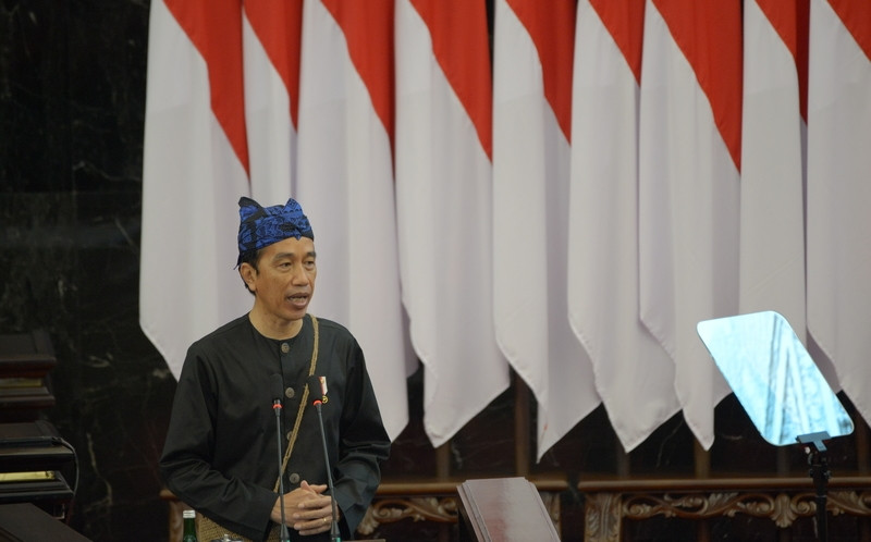 Ketidakpastian Masih Tinggi, Jokowi Proyeksi Ekonomi RI Tumbuh 5,5 Persen di 2022. (Foto: MNC Media)