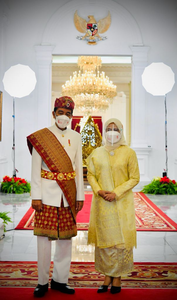 Upacara HUT RI 17 Agustus, Jokowi Tampil dengan Baju Adat Lampung (Dok.MNC Media)