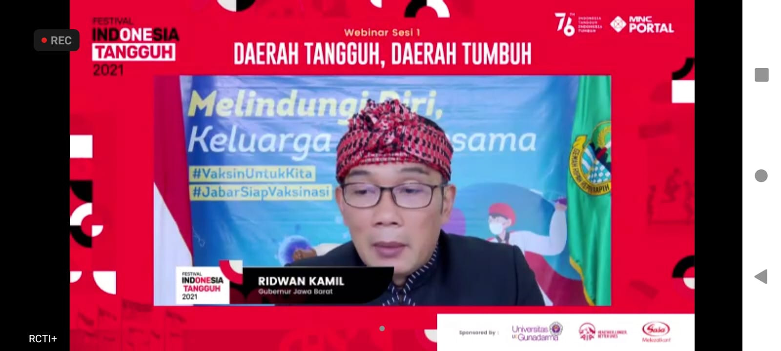 Bangkitkan Semangat, Ridwan Kamil Harapkan Media Sebarkan Pesan Optimisme Soal Covid-19Â  (Dok.MNC Media)