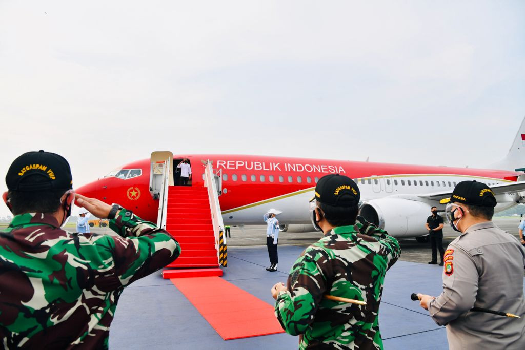 Telan Anggaran Rp2 Miliar, Ini Wajah Baru Pesawat Kepresidenan. (Foto: MNC Media)