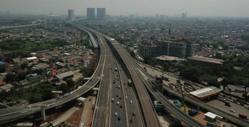 Awas Penyempitan Jalan, Jasa Marga Sedang Lakukan Penyempurnaan Tol Layang MBZ (Dok.MNC Media)