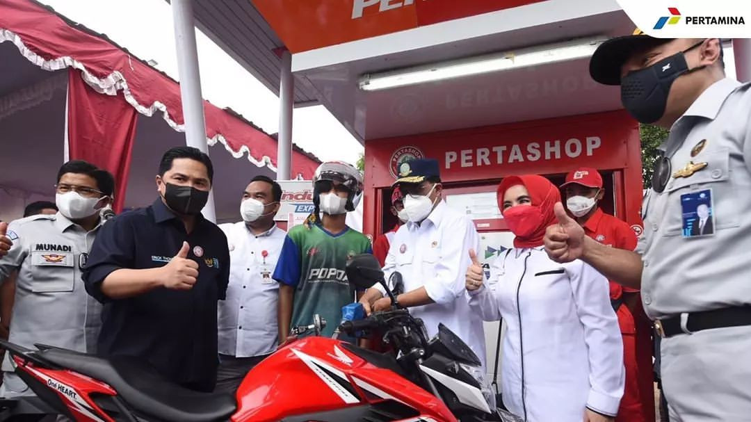 Erick Thohir Hadiri Pembukaan Pertashop Pertama di Kabupaten Blora (Dok.MNC Media)