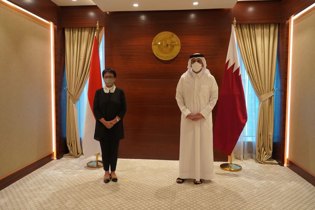 Temui Perwakilan Taliban di Qatar, Menlu Retno Marsudi Ingatkan untuk Hormati Hak Perempuan (Dok.Ist)
