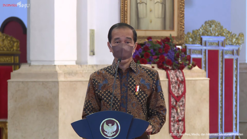Hadapi Pandemi Covid-19, Jokowi Fokus Perkuat Hilirisasi untuk Semua Komoditas. (Foto: MNC Media)