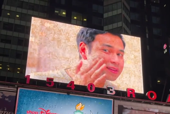 Wajahnya Muncul di Times Square New York, Raffi Ahmad: Bangga Banget. (Foto: MNC Media)