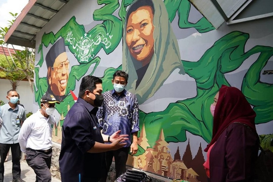 Erick Thohir saat berada di Artjog (Instagram)