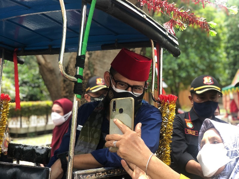 Kampung Setu Babakan Masuk 50 Desa Wisata Terbaik, Sandiaga Usul Dibangun Cable Car(Dok.MNC Media)