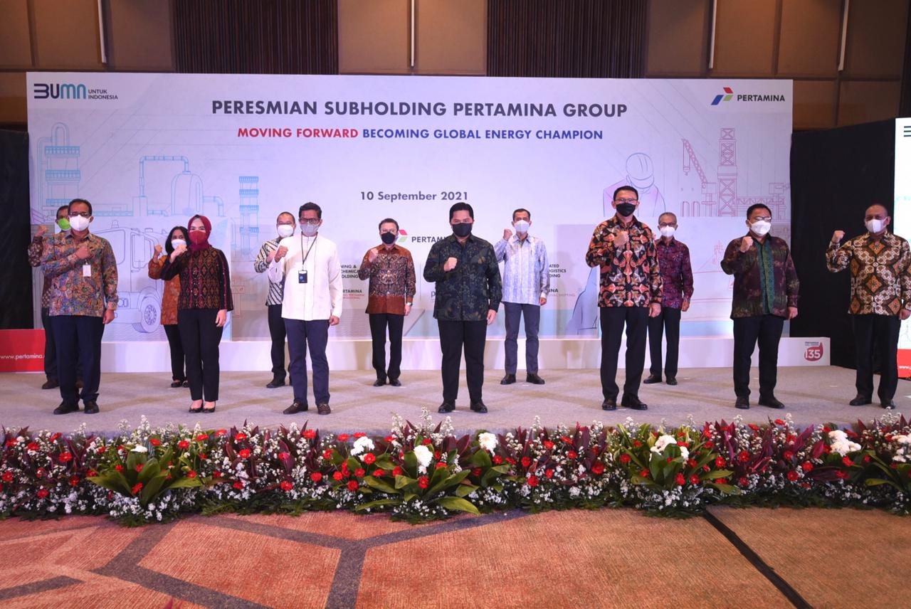Resmikan Enam Subholding, Eric Thohir Pasang Target Ini ke Pertamina (FOTO: Pertamina)