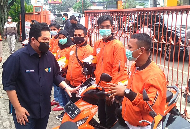 Cek Platform Kurir Digital, Erick Thohir Minta Pos Indonesia Jadi Pusat Distribusi NasionalÂ  (Dok.MNC Media)