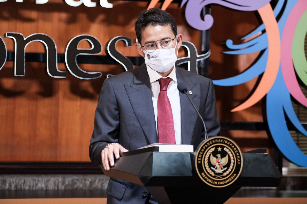 Sandiaga Bangga Destinasi Wisata Bisa Bangkit Usai Lebaran. (Foto: MNC Media)