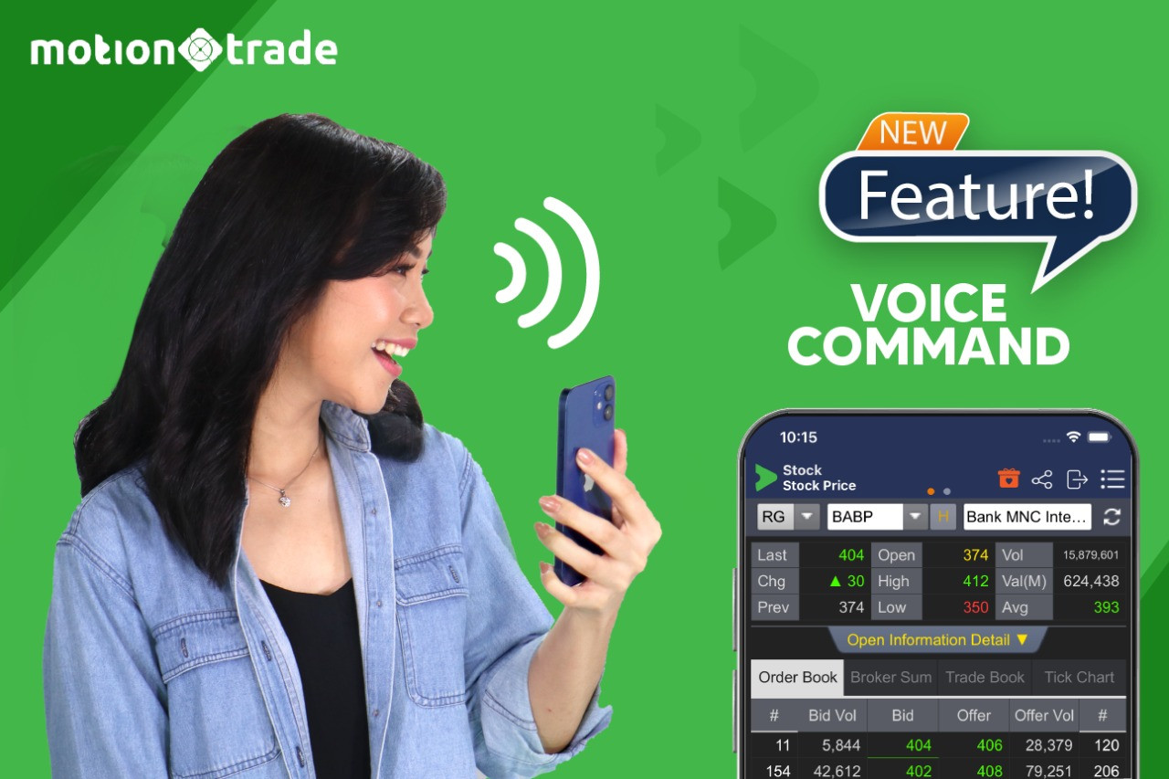 Transaksi Saham & Reksa Dana Jadi Lebih Mudah dengan Perintah Suara di MotionTrade, Ini Caranya! (Dok.MNC Media)