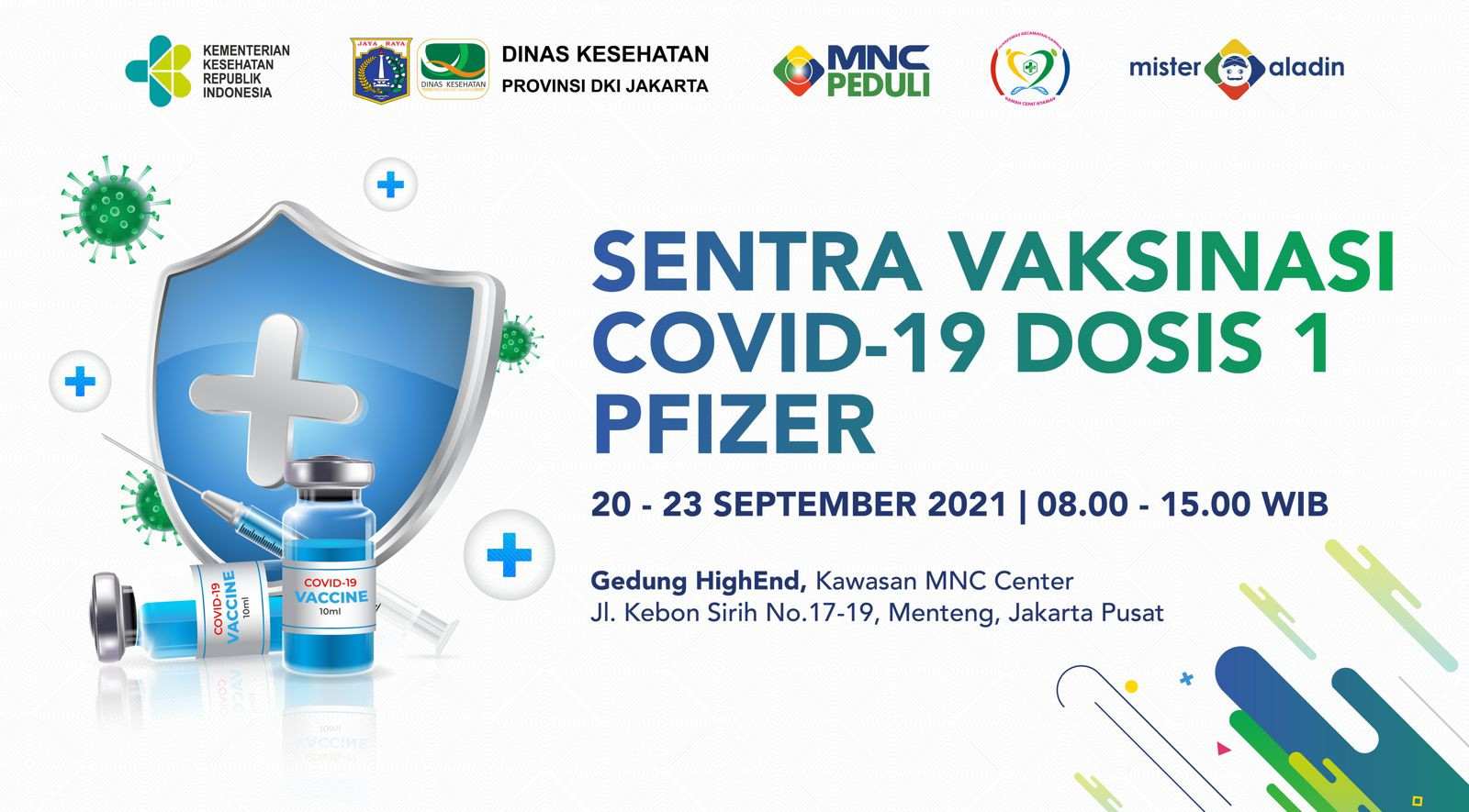 MNC Peduli kembali menyelenggarakan Sentra Vaksinasi untuk warga yang berdomisili di DKI Jakarta mulai usia 12 tahun ke atas.  (Foto: MNC Media)