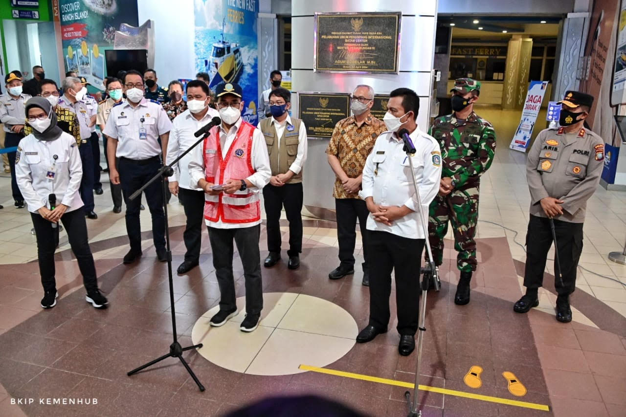 Waspada Kecolongan Varian Baru Covid, Budi Karya Tinjau Pintu Masuk Internasional di Batam(Dok.Ist)