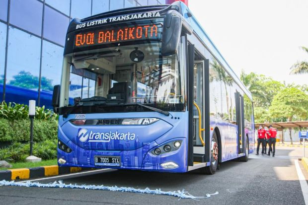 Dishub DKI Tambah 100 Bus Listrik TransJakarta di Akhir 2023 (Foto MNC Media)