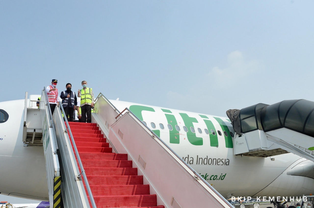 Citilink Raih Apresiasi dari Skytrax, Menhub: Prokes Indonesia Diakui Dunia. (Foto: MNC Media)