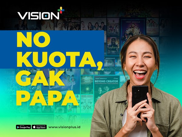 Sekarang Nonton Video on Demand di Vision+ Tak Perlu Kuota Lho, Simak Caranya! (FOTO:MNC Media)